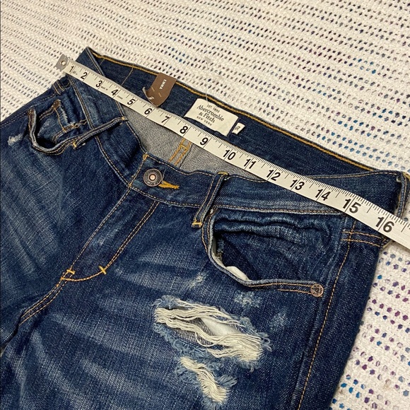Abercrombie & Fitch Dark Blue Boot Cut Jeans - Picture 11 of 12